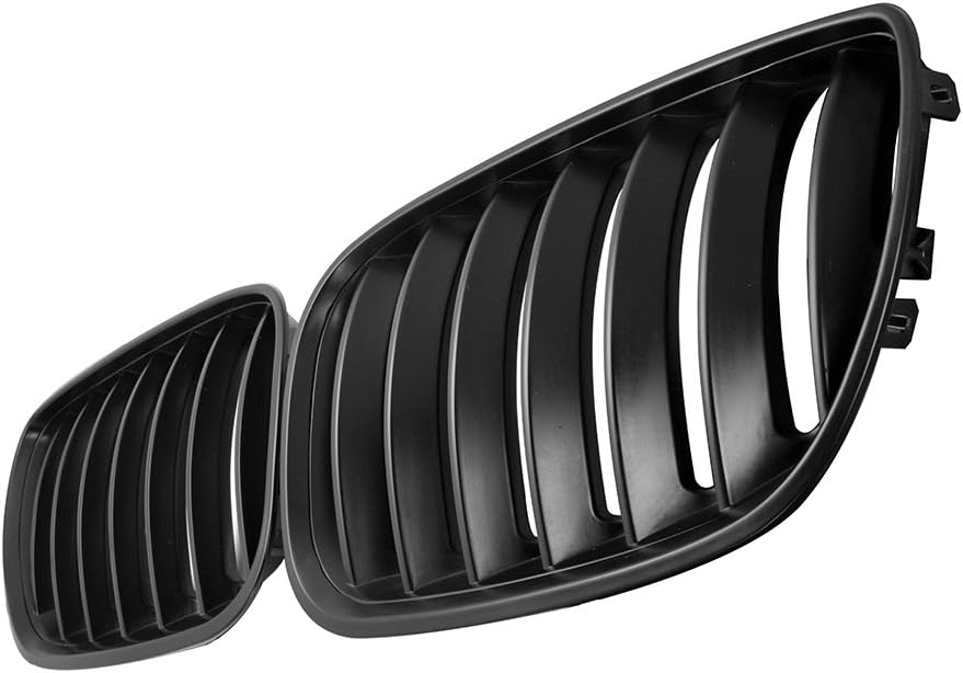 Left and Right Front Grill Compatible For 2004 2005 2006 BMW X5 E53 Sport 4D LCI Front Kidney Grille Matte Black