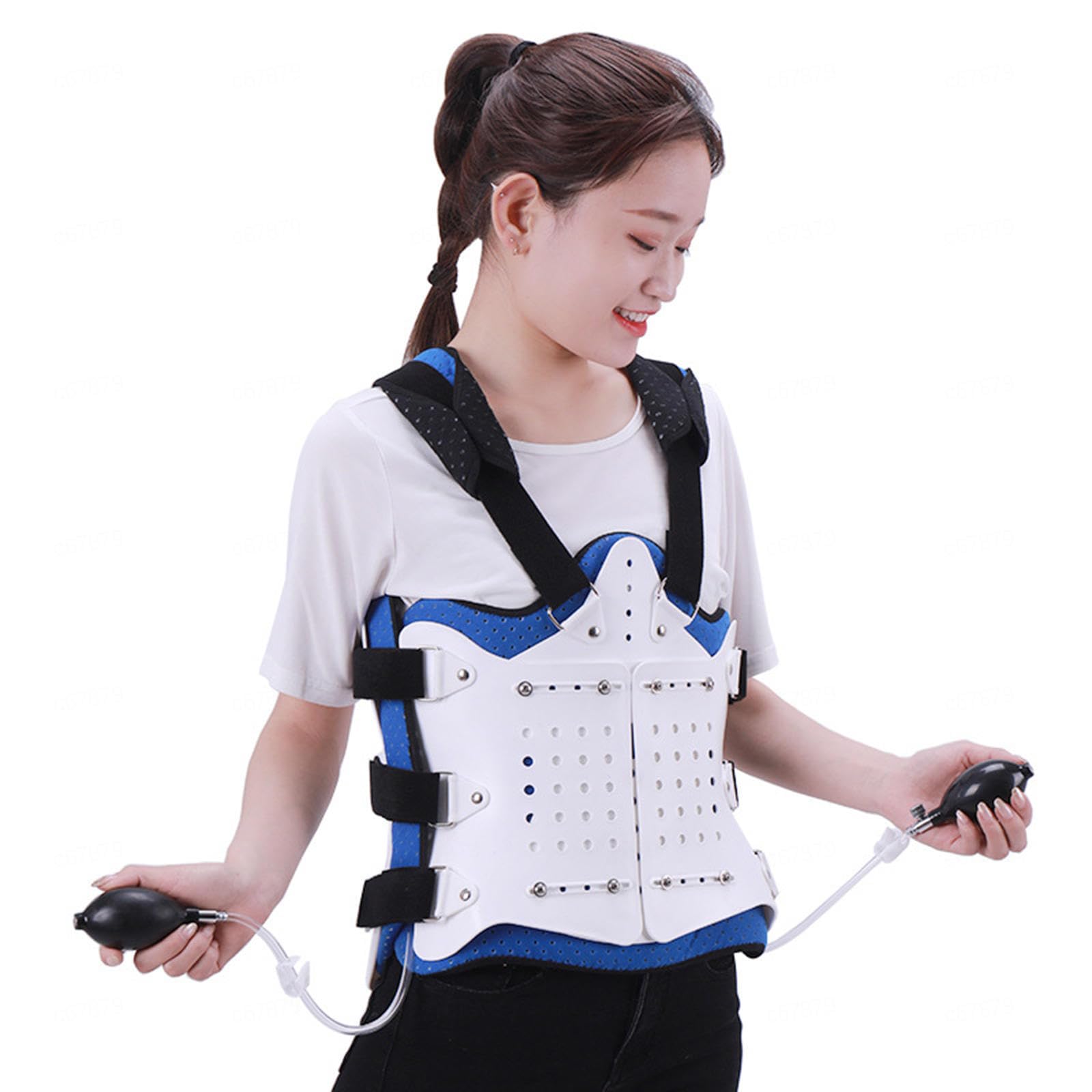 Correttore posturale toracolombare Fisso per la Colonna vertebrale, tutore per la Schiena Leggero e Regolabile per cifosi, osteoporosi, scoliosi Lieve e Supporto Post-operatorio,