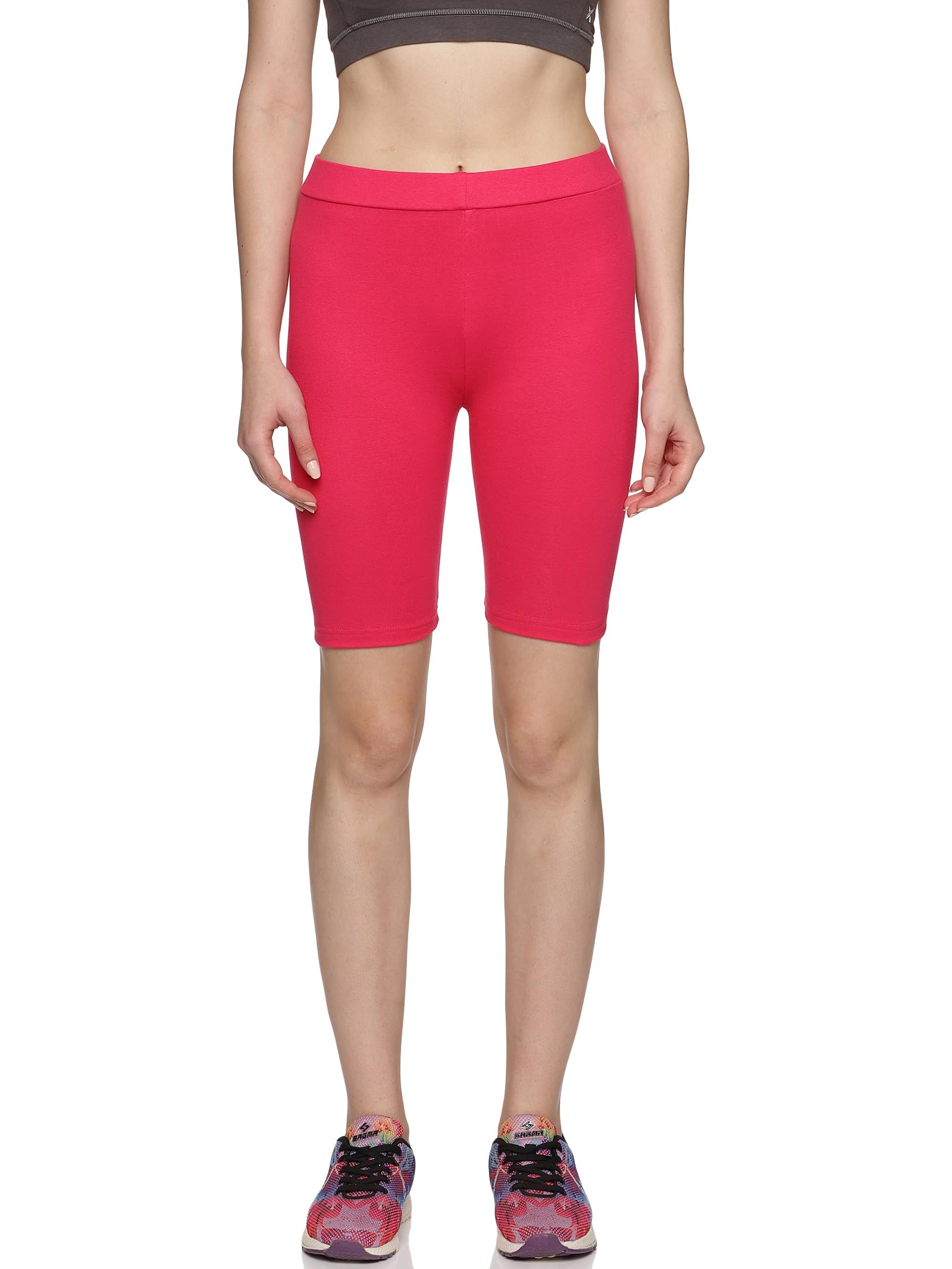indijoy Women Shorts for Gym Cycling and Casual wear-picture-2