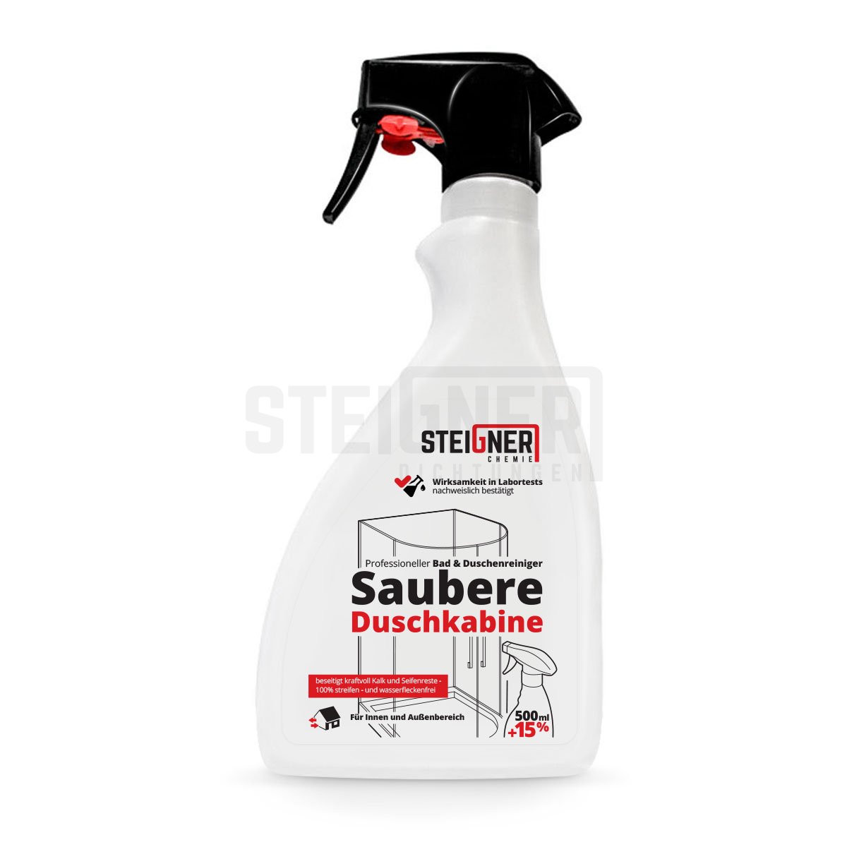 STEIGNER 100 cm Umbral de Acrílico de la Cabina de Ducha – SDD03 Altura 10 mm – Umbral Protección Contra la Fuga del Agua