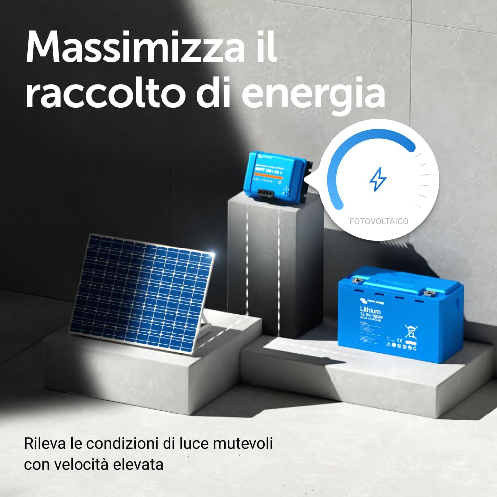 Victron Energy SmartSolar MPPT 150V 45 amp 12/24/36/48-Volt Regolatore di Carica Solare (Bluetooth)