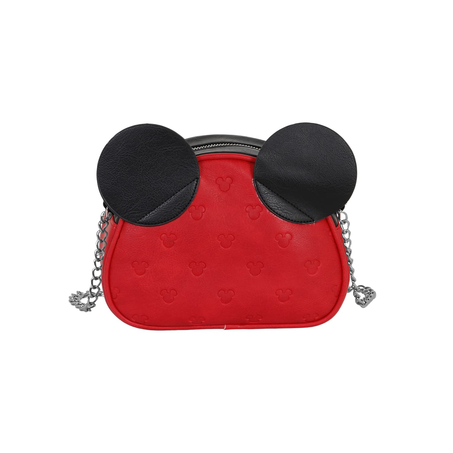 Disney Topolino M-Borsa a Tracolla Heady, Rosso, 20.5 x 15 cm
