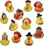 4E's Novelty Thanksgiving Rubber Duckies (12 P