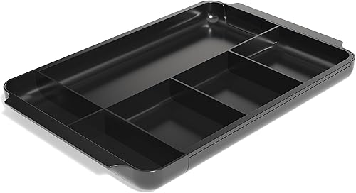 Miniatura 4 de TRU RED Staples TR58204 - Organizador de cajones de plástico expandible con 7 compartimentos, color negro