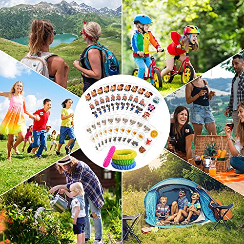 240 Pack Mosquito Repellent Stickers For Kids Adult Outdoor Indoor Travel, Natural Plant Based Ingredients Mosquito Patches Stickers With 4 Pack Mosquito Bracelets #TOP6