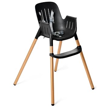 PEG Poke High Chair - Midnight Sky (Black & Gold) | Modern and Easy to Clean - From 6 to 36 months