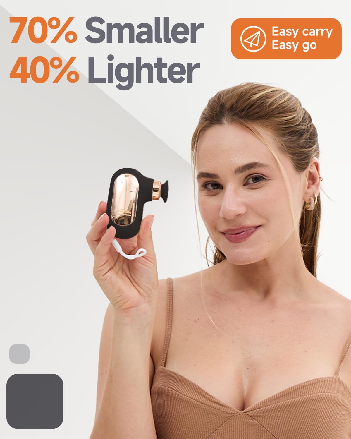 Mini Massage Gun, Deep Tissue Small Muscle Massager for Pain Relief, Travel Massage Gun for Neck Shoulder Thigh Back, Handheld Massager for Office, Birthday - Image 2