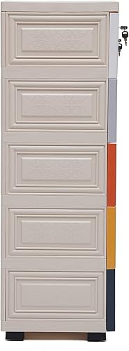 Miniatura 4 de Goudergo Almacenamiento de plástico, 6 cajones, organizador de cajones de almacenamiento para armario, para guardar ropa, juguetes, libros