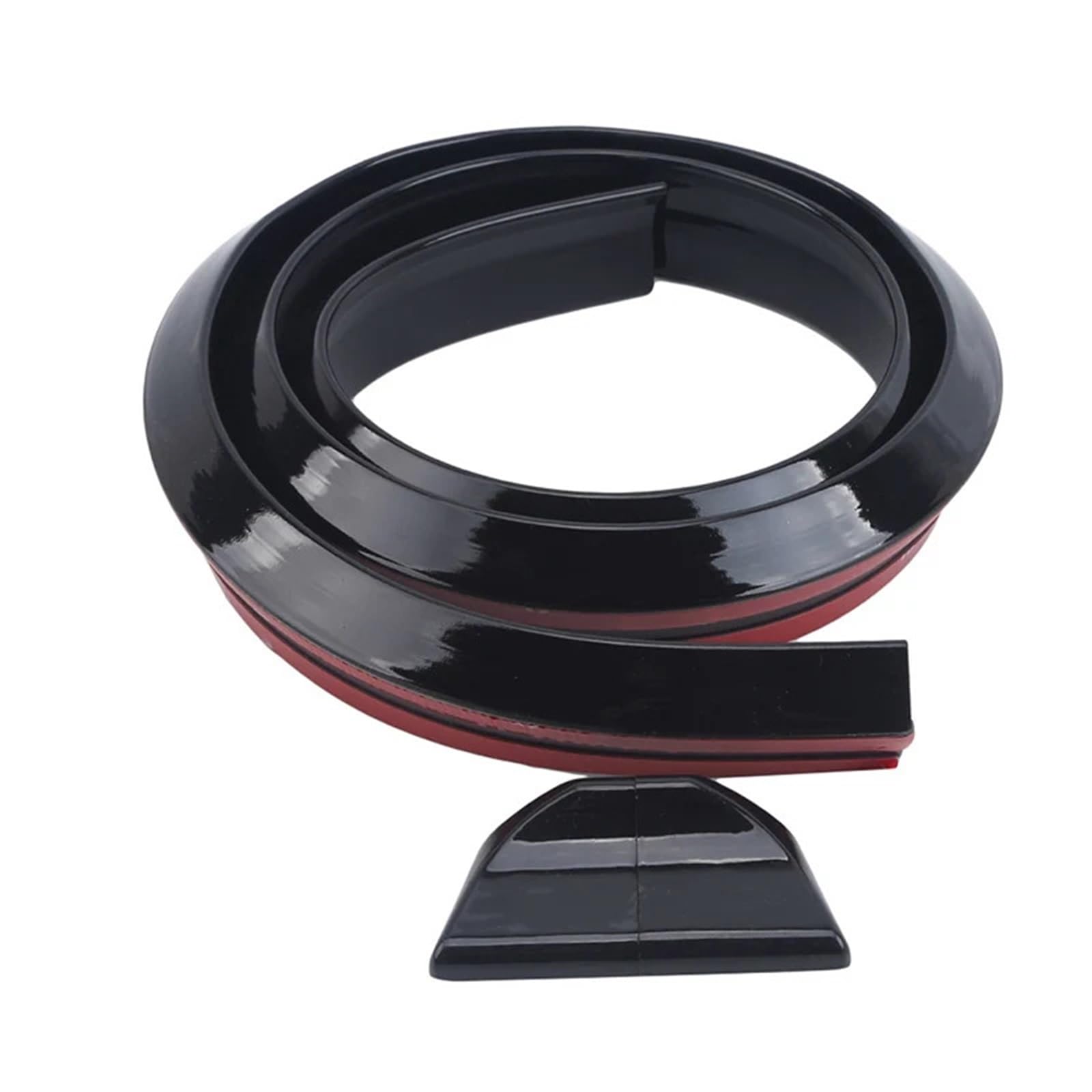 Spoiler dachowy Uniwersalny spojler samochodowy z włókna węglowego 5D DIY stylizacja skrzydła wszystkie modele pojazdów(Black glossy)