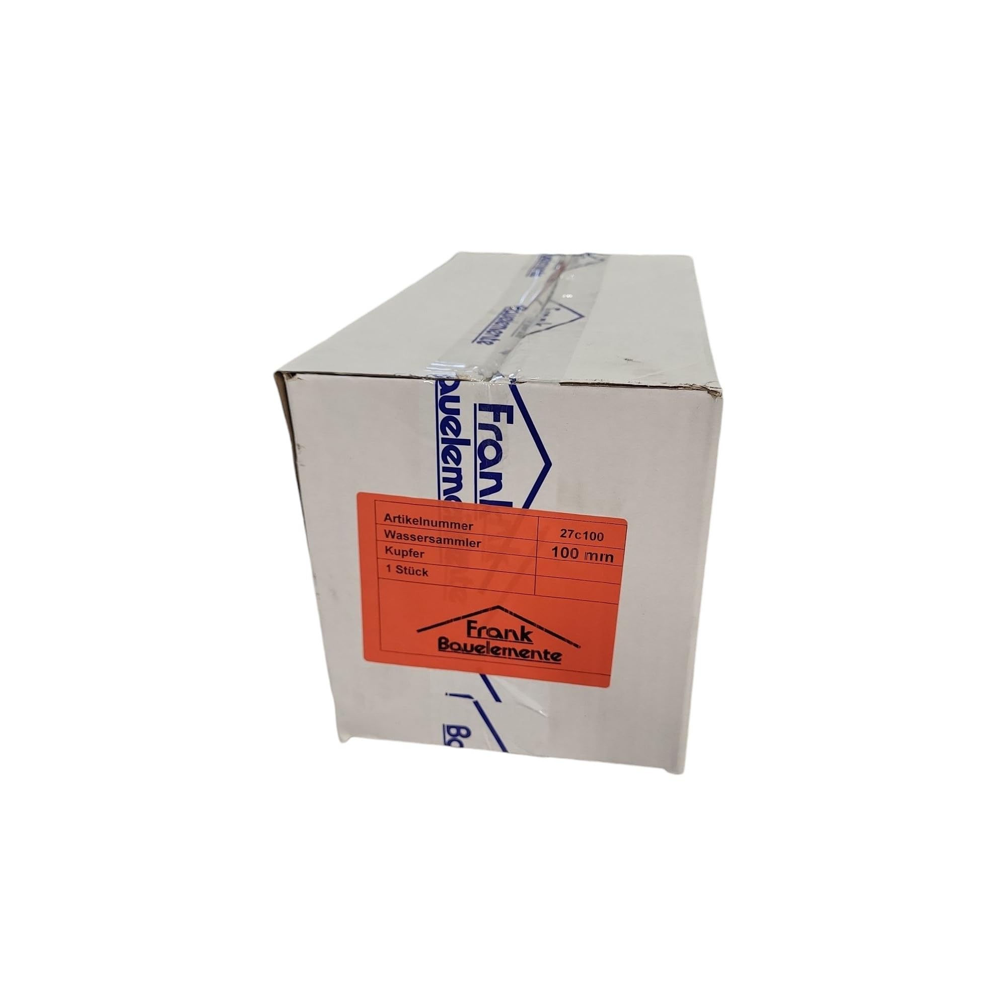 Sanitärshop Baustoffe & Sanitär: Kupfer Regenwassersammler mit Schlauchanschluss 87mm + Zollstock und Bleistift - 85% Wasserertrag für Fallrohr und Regentonne