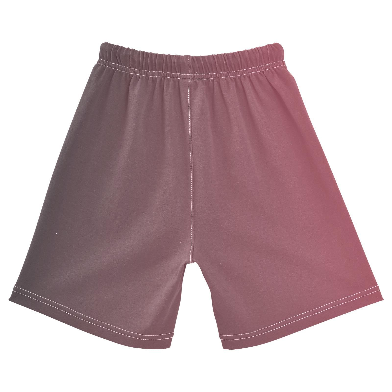 J JOYSAY Grey Pink Gradient Toddler Baby Boy Shorts Pull-on Jogger Shorts with Drawstring Elastic Waist Childrens Jogger Pants for 3T Boys