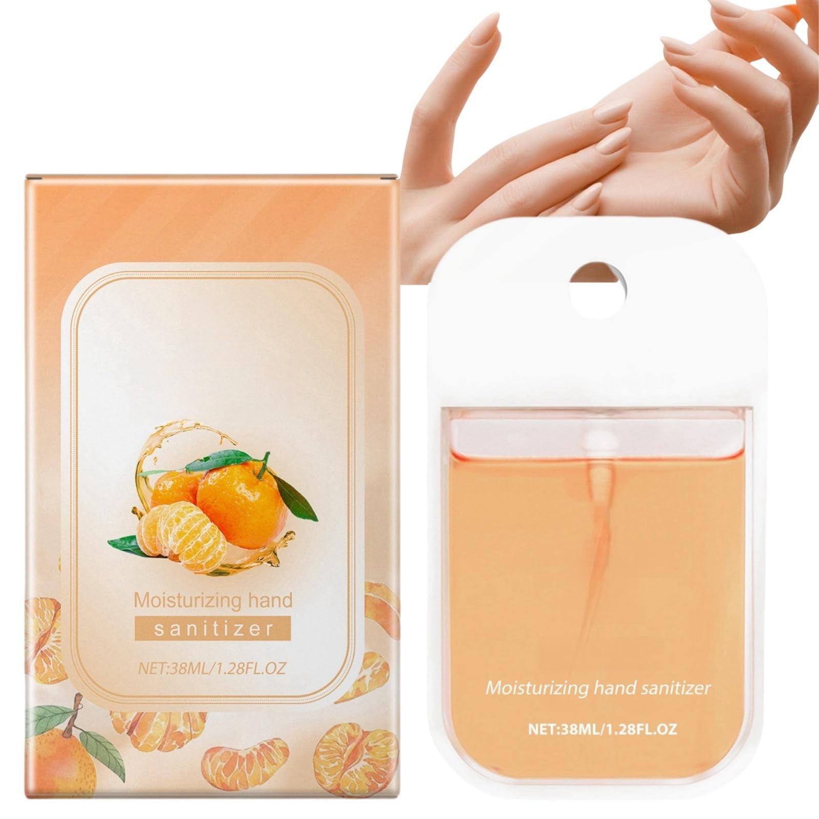 AzoneeMist Hydrating Hand Sanitizer Spray – Travel-Sized Power Mist Hand Sanitizer, Non-Sticky, Quick-Drying, Moisturizing, Scented Formula, 1FL OZ, Softens Hands, Ideal for On-the-Go Use