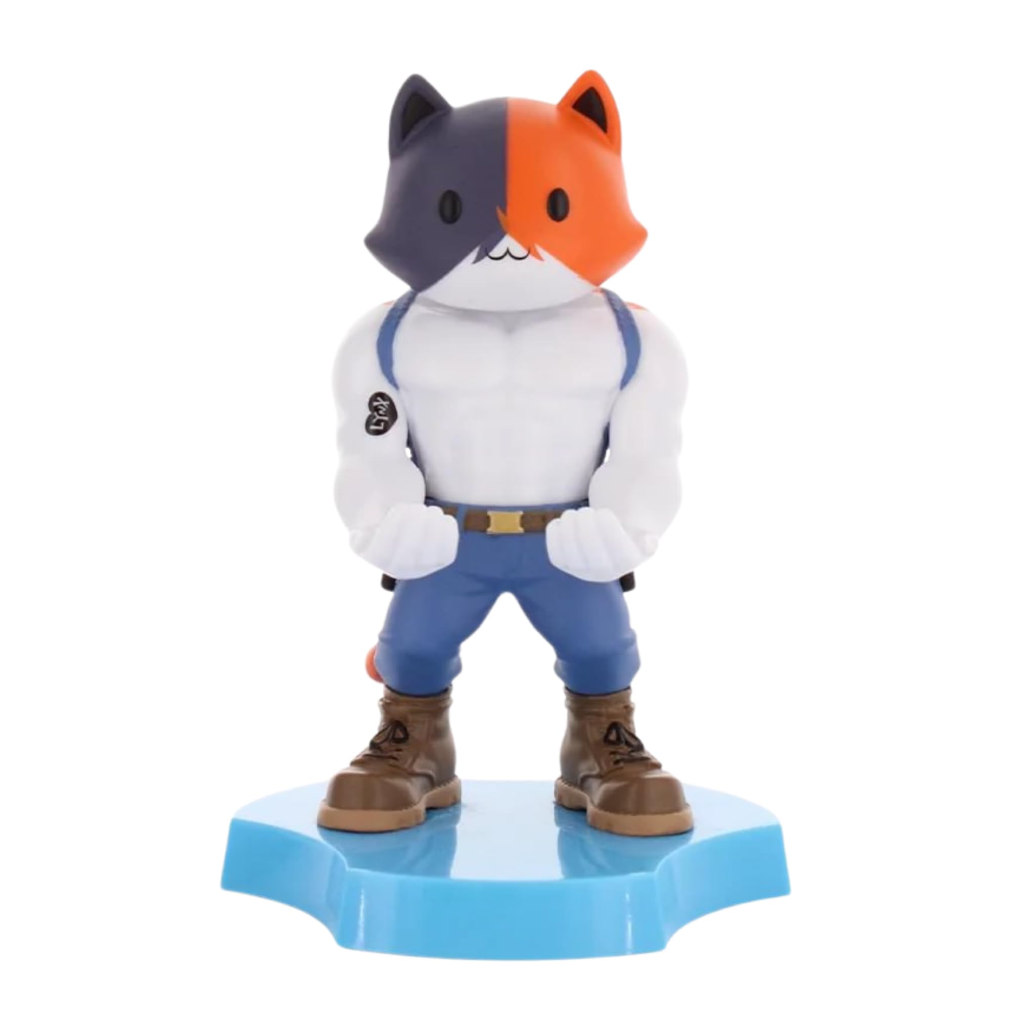 Cableguys Minis Fortnite Meowscles Phone Stand & Earbuds Holder - Novelty Phone Stand for Desk and Bedside, In Ear Headphone Holder for Smartphone & Small Devices, Desk Decor and Accessories