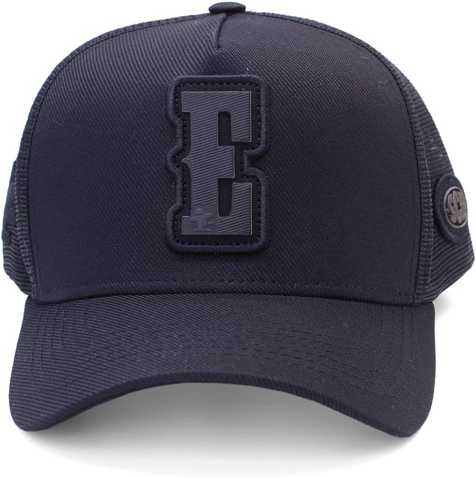 Sacudido's Cap | Alphabet | Changes Color In The Heat | Trucker Cap Adjustable For Men Women (US, Alpha, One Size, E - Black)