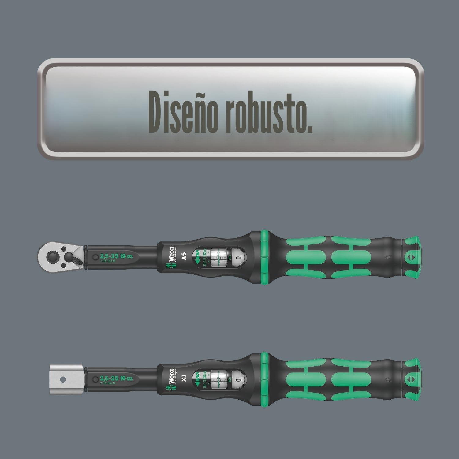 Wera 05075621001 Llave dinamométrica con carraca reversible Click-Torque C 2, 1/2 pulgada, 20-100 Nm, 1/2", 20-100 Nm