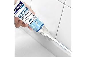 Mold Killer for Grout: Grout Repair Kit with 2 White Grout Filler Tubes