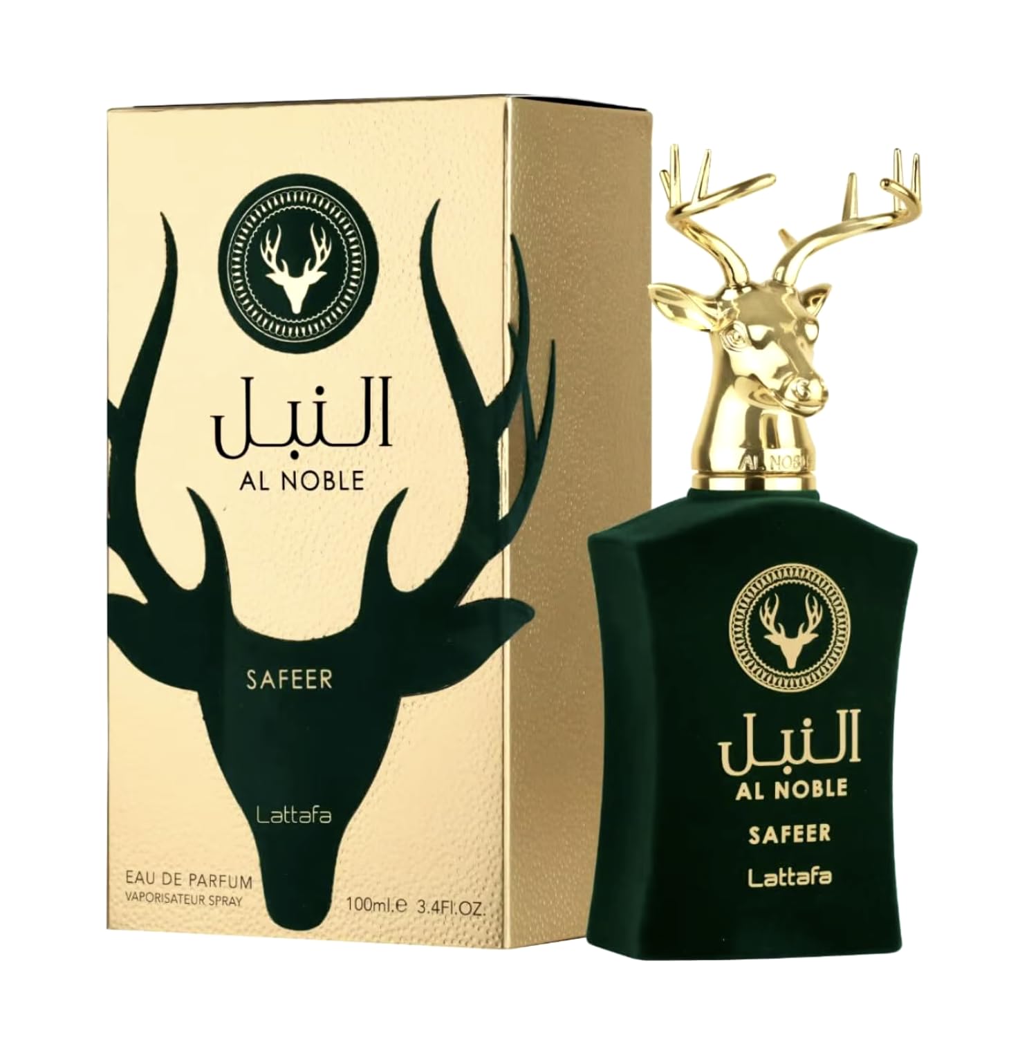 Profumo al nobile Safeer originale 100 ml, profumo arabo unisex a lunga durata, Eau da Parfum, con nebulizzatore 5 ml, fragranza con note speziate, floreali e legnose (Safeer)
