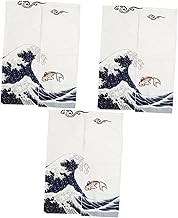 Abaodam 3 Peças Cortina De Linho De Algodão Estilo Japonês Cortina De Porta De Poliéster Cortina De Porta Suspensa Decoração Animal Decoração Hippie Poliéster Cortina De Casa Persianas