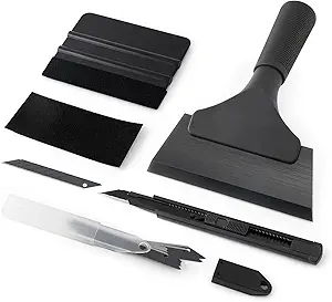 Gomake Vinyl Wrap Tool Set Window Tint Kit,Window Tint Tools Small Rubber Squeegee, Car Window Tint Application Kit,Vinyl Wrap Tools Felt Squeegee for Car Wrapping,Window Cleaning
