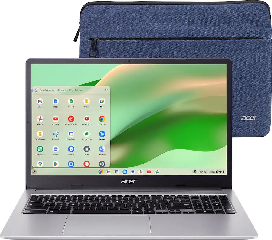 Image of acer Chromebook 315 CB315-4H-C0BR 15.6 inch Full HD Laptop, Intel Celeron N4500 1.1GHz, 4GB RAM, 64GB eMMC, ChromeOS, Silver