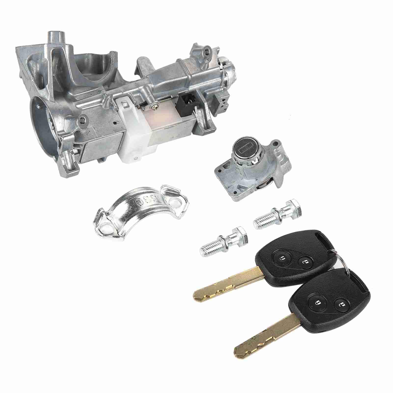 Cocoarm Interruptor de Encendido Cilindro de Cerradura de Encendido Aleación de Aluminio con 2 Llaves Reemplaza 06350 SLE H11 06350 SAA G30 para Modelos Automáticos Odyssey