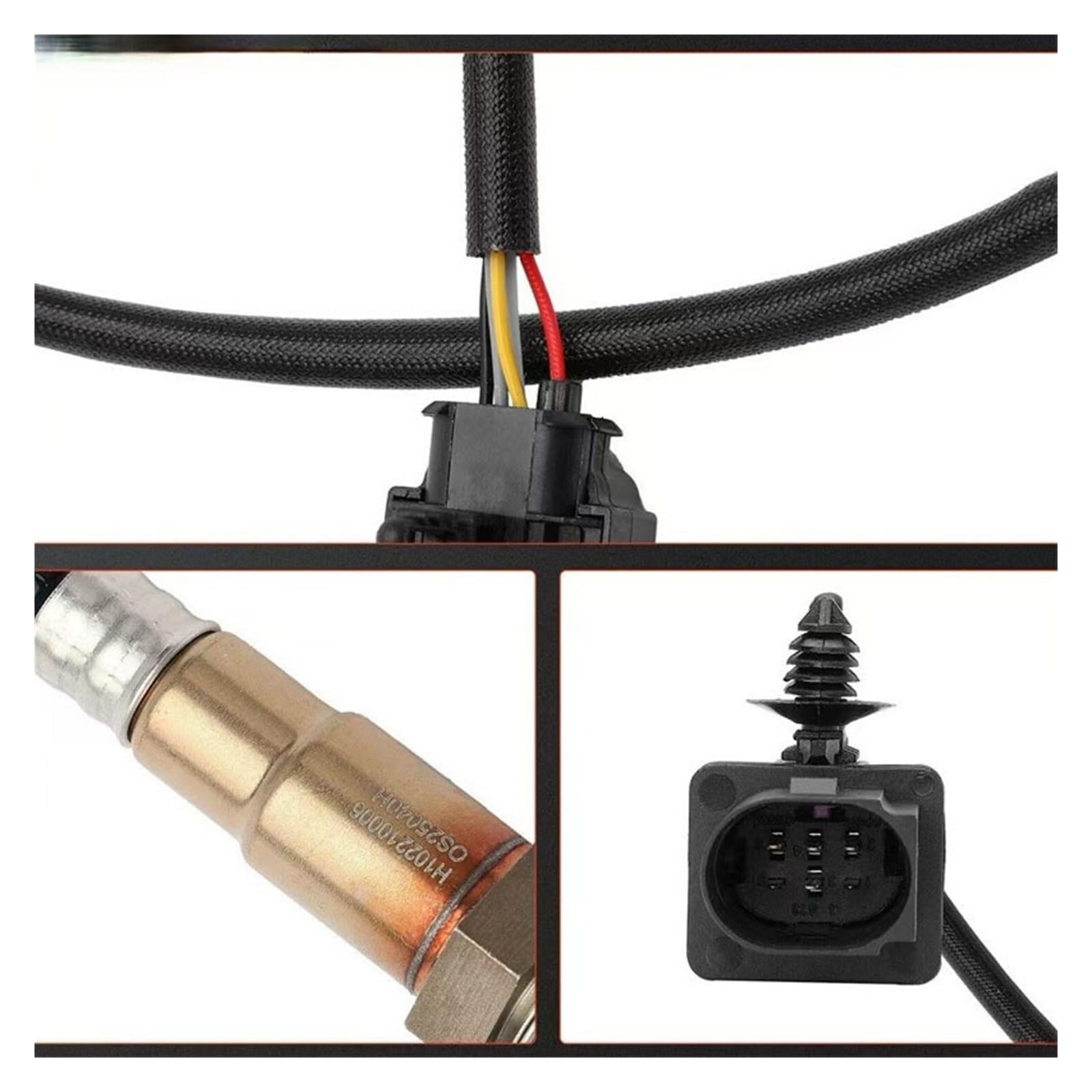 Sensor de oxígeno 250-24672 reemplaza al Sensor Lambda O2 de Banda Ancha 250-25040 | El sensor de circonio de banda ancha de 5 hilos equilibra la relación aire-combustible for una mejor economía de combust