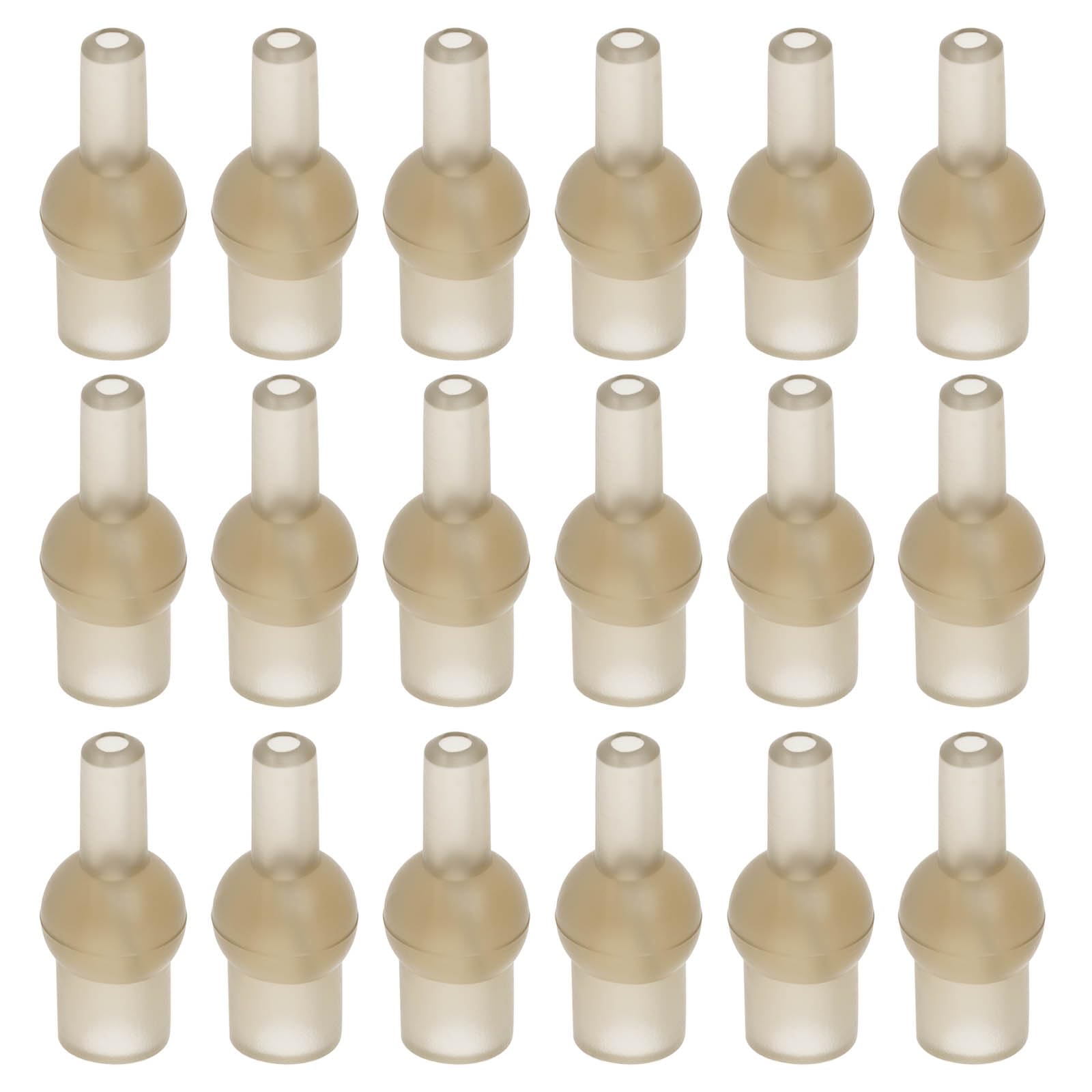 50 Cuentas de Tope de Tulipán de Goma para Pesca de Carpas 16 Mm Compatibles con Aparejos de Pesca de Carpas para Eslabones Giratorios