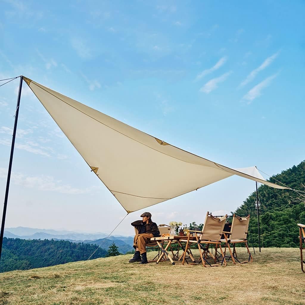 Tent Tarp Camping Tarp Outdoor Camping Fly Tent Hammock Shelter for Outdoor Hiking Picnic Beach Tent Tarp (Color : White, Size : 628 * 416cm)