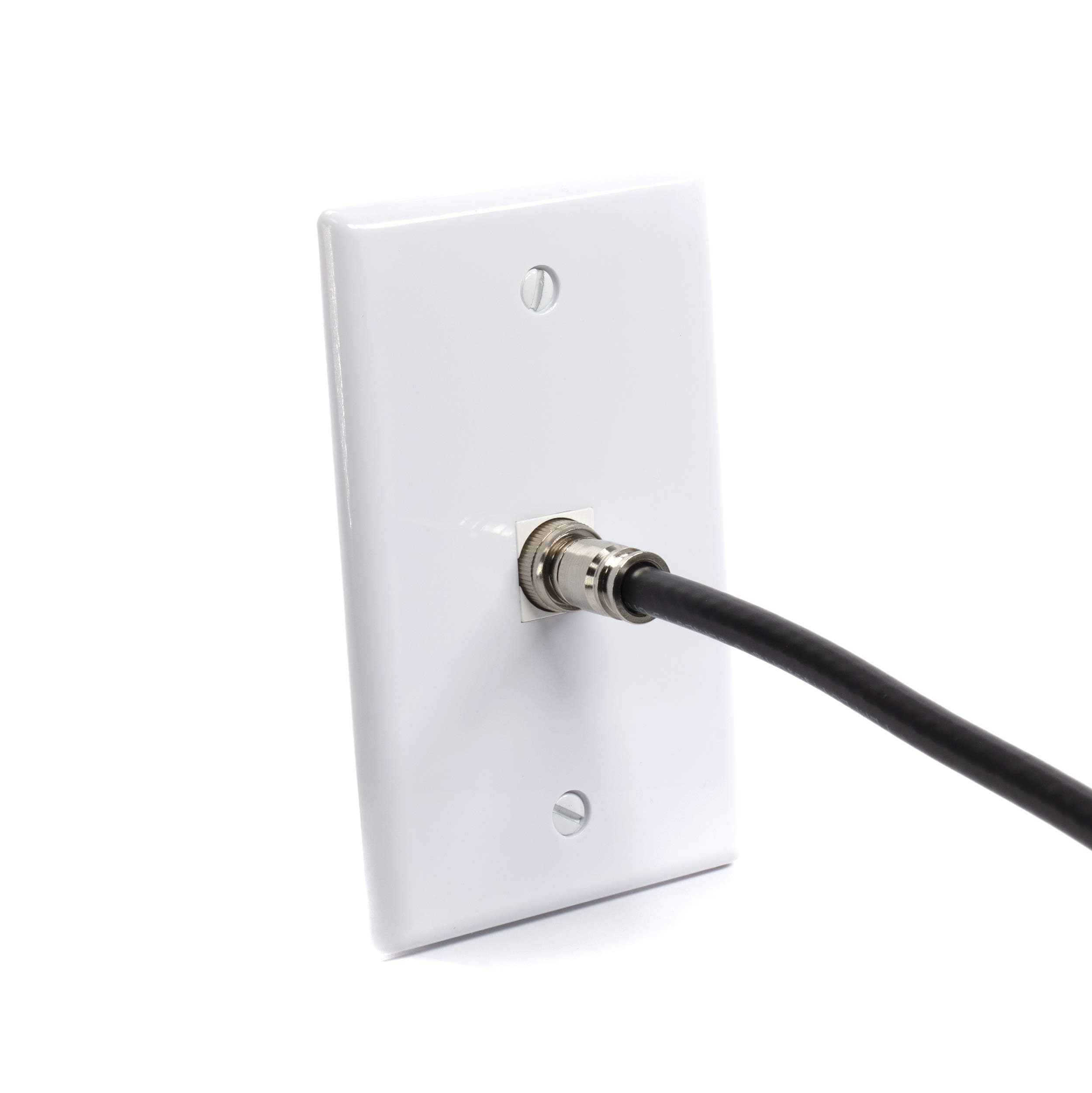 THE CIMPLE CO Lot de 50 connecteurs BNC mâles à compression pour câble coaxial RG59 - Construction solide avec des métaux de haute qualité - Pour vidéosurveillance, SDI, HD-SDI, siamois, caméra de