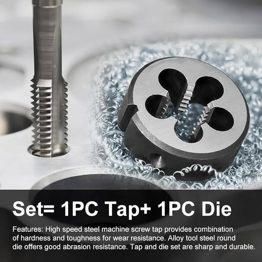 Set Maschi E Rotondo Per Filettatura M16 X 1,5 - Utensili HSS Per Riparazione Viti