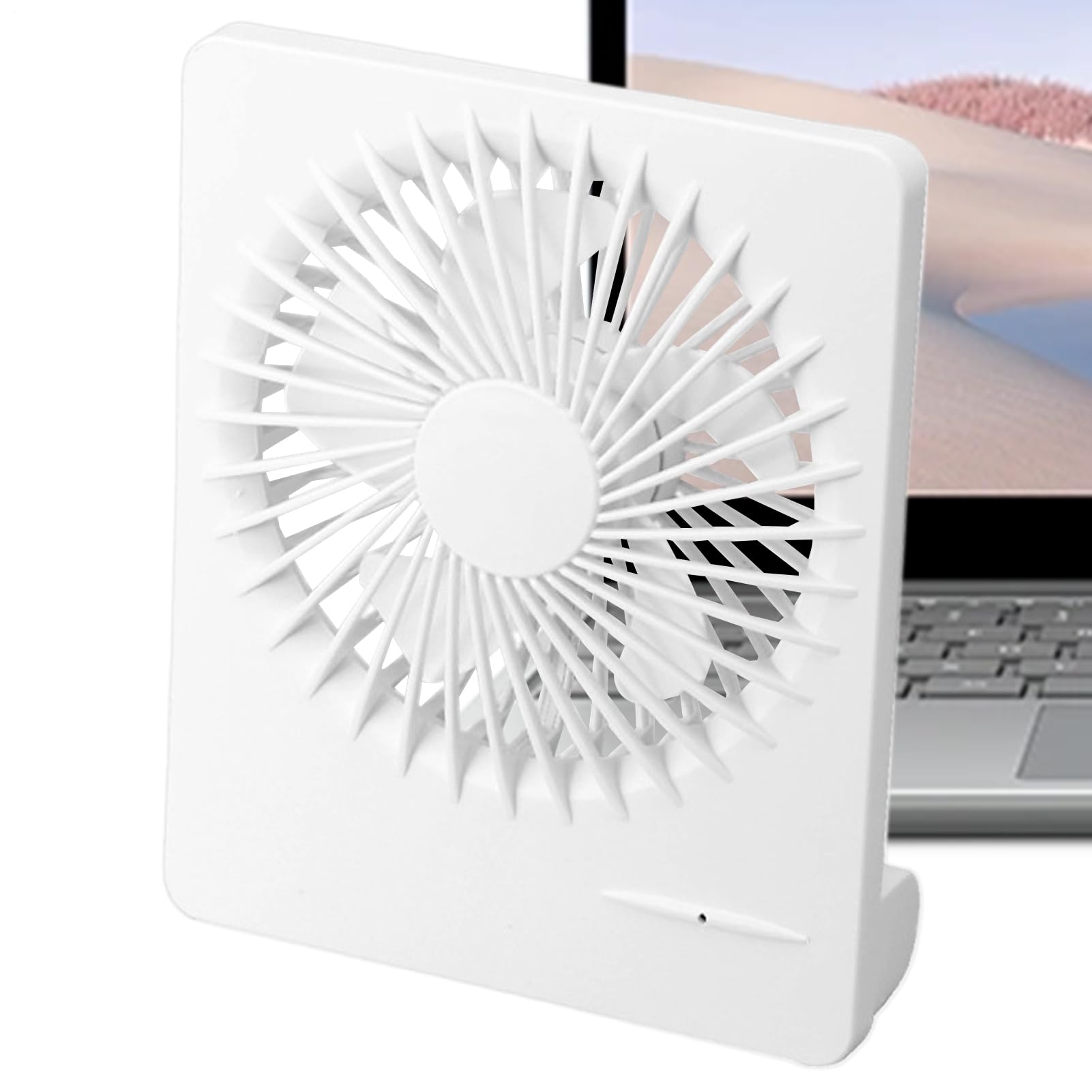 Ventilateur de table portable rechargeable 3 vitesses pour maison et extérieur