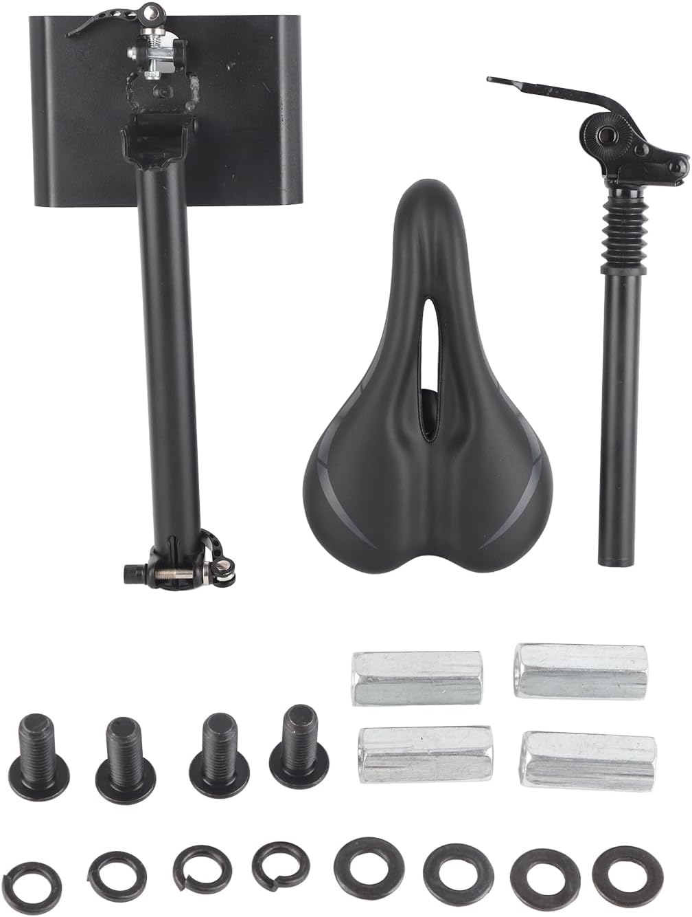 Electric Scooter Seat, Adjustable Comfort Scooter Saddle Replacement for Commuters, Teens, Urban Riders, Daily Travel