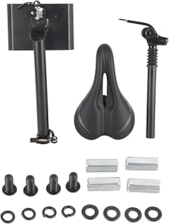 Scooter Sitz, Höhenverstellbarer Sitz mitStoßdämpfendem Design, Sitzsattel für F20 F25 F30 F40 Elektro Kick Scooter, Elektro Scooter Sitzbefestigung