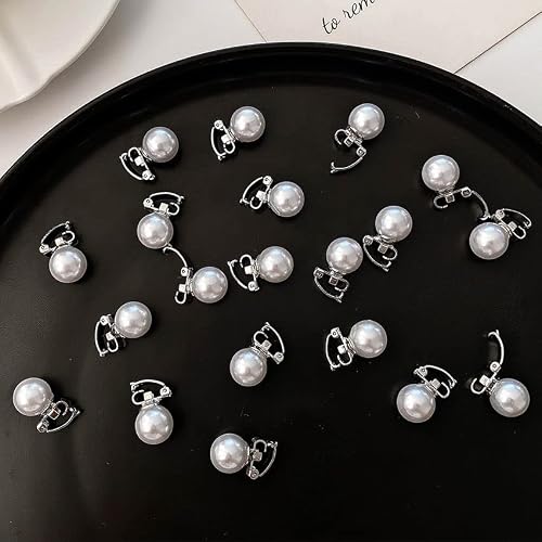 10 Pcs Mini Pearl Hair Clips Fashion Pearl Design Bangs Clips Wedding Braid Hair Decoration Accessories Exquisite Artificial Pearls Hair Clips For Women Girls Brides #TOP2