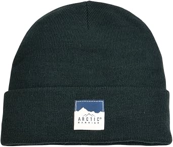 100% Acrylic Knitted Classic Cuffed Beanie for Men - Stay Warm and Stylish