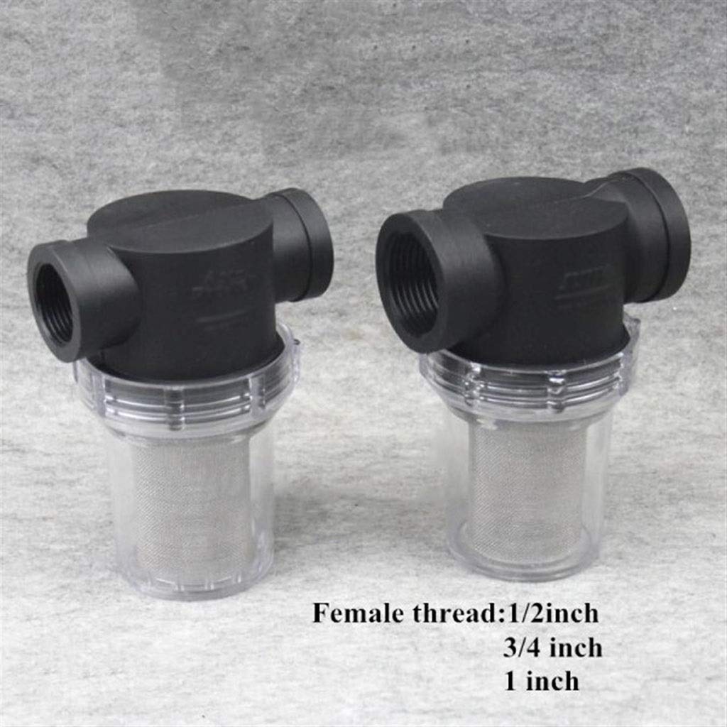 Filtro de Succión de Bomba de Agua, Filtro de Bomba de Agua, 1 Pieza de Filtro de Malla en línea de 1/2 Pulgada, 3/4 Pulgada y 1 Pulgada(1/2 Inch)