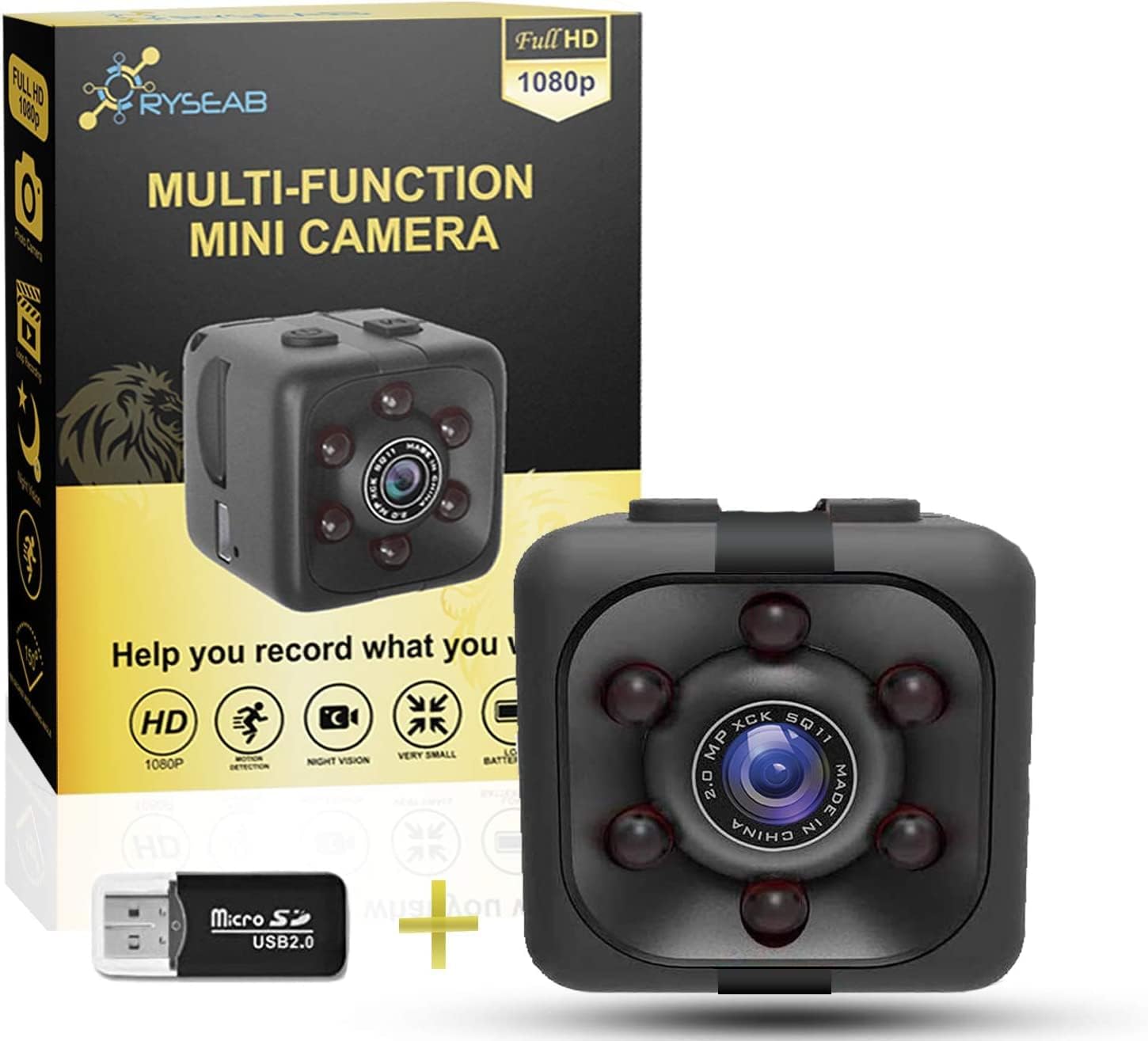 NFITtech Mini Hidden Camera HD 720P/1080P Spy Nanny Cam Body Camera Video Recorder Home Surveillance with Night Vision Motion Detection for Indoor and Outdoor