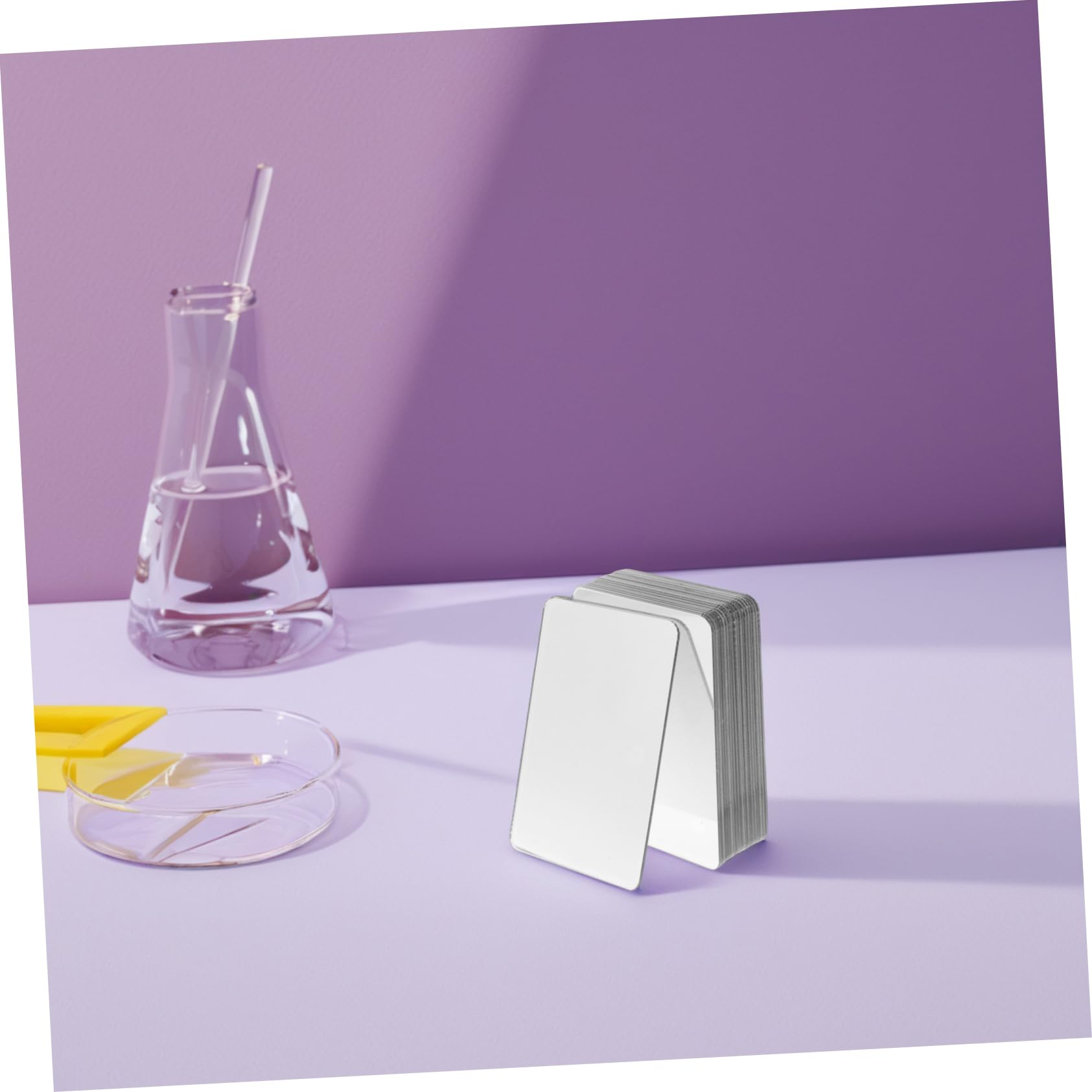 Mikikit Mini Piastrelle Specchio Quadrate in Acrilico Riflettente 20 Pezzi Facili da Tagliare per Esperimenti Scientifici per Ragazzo Ragazza e Studenti in Progetti di Artigianato