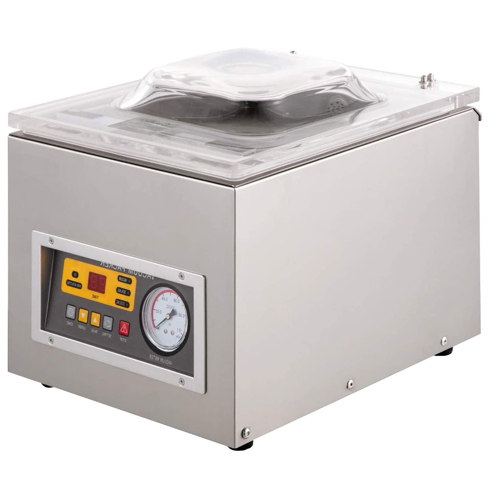 AYCDL Vacuum Sealer, 370W Digital Vacuum Packing Sealing Machine, Commercial Kitchen Food Chamber Fresh Packing Sealer