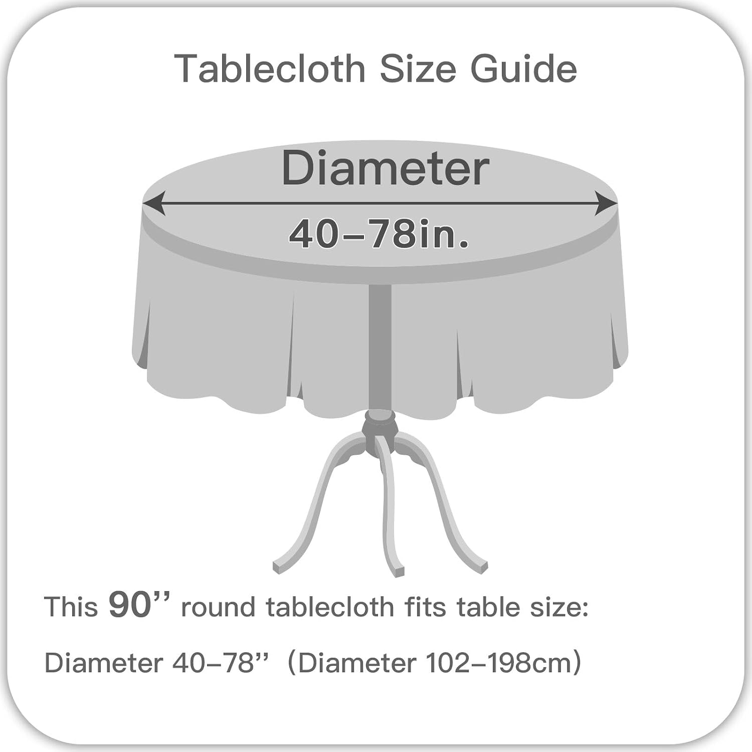 maxmill Round Weaved Texture Design Tablecloth Spill-Proof Wrinkle Free Soft Washable Table Cloth for Circular Table Cover, for Dining Room Banquet Parties Holiday Dinner, 90 Inch Sage Green