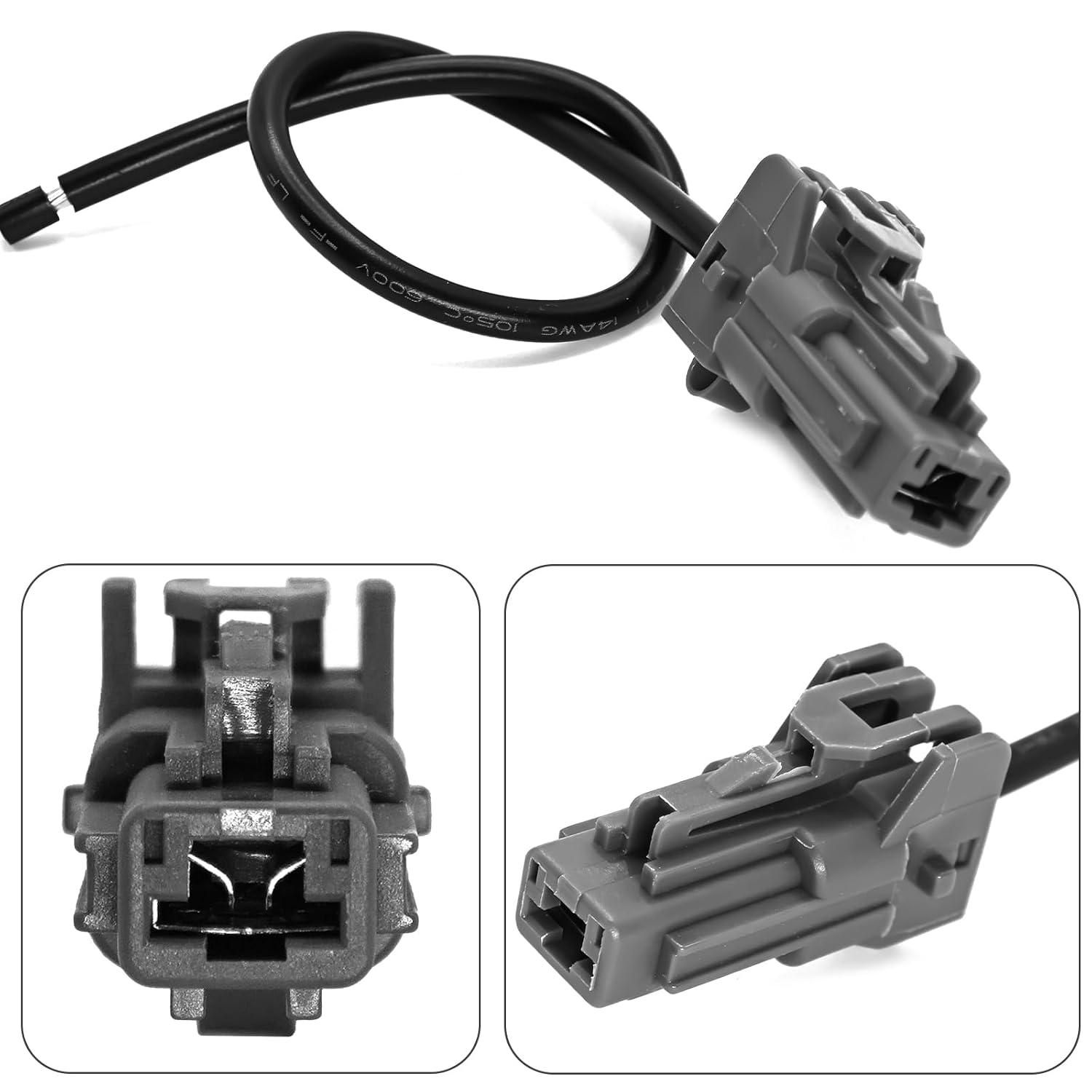 2Pcs Starter Motor Solenoid Connector Pigtail Plug Harness for Hyundai Sonata 2006-2018, Kia Sorento 2011-2015 - Repair Harness