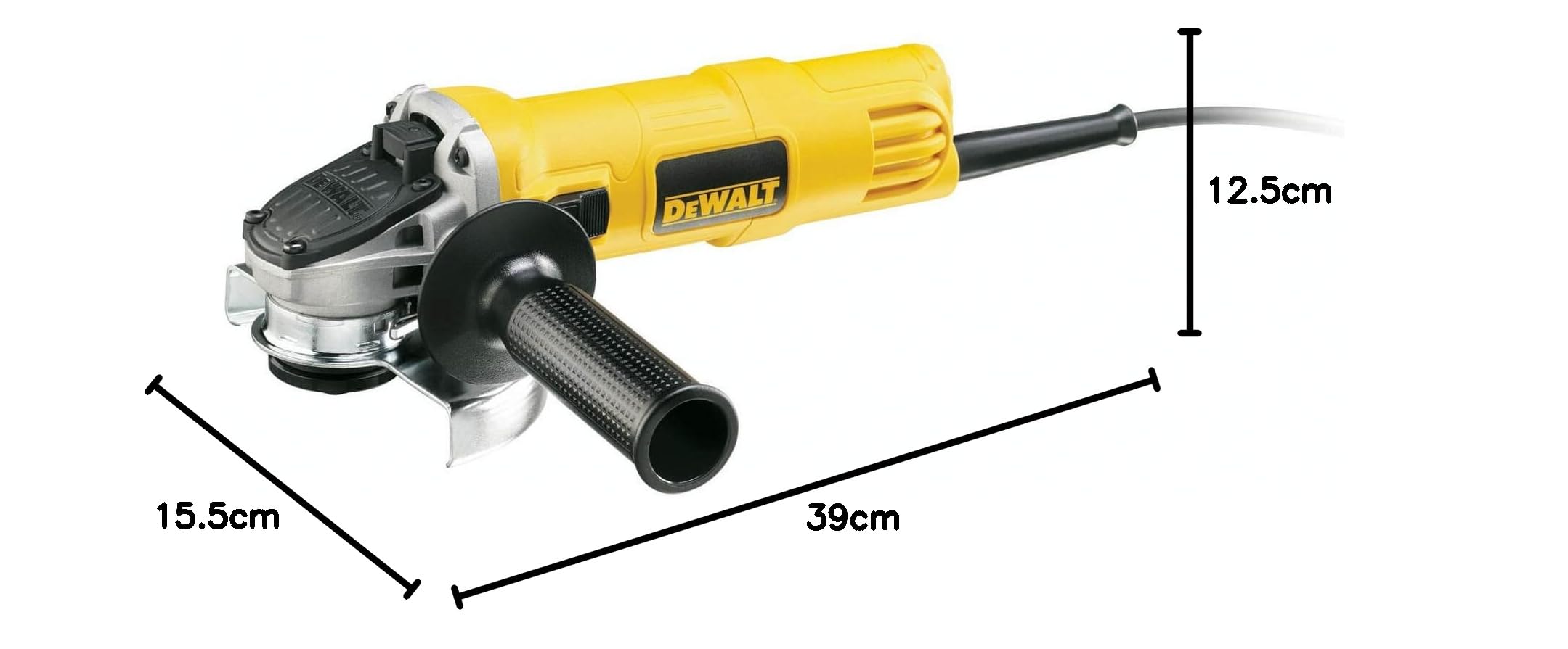 DEWALT Precyzyjny Mini-amoladora 125mm 900w 11.800 rpm arranque suave + bloqueo i re-arranque dla profesjonalistów i majsterkowiczów do pracy profesjonalnej 125mm 900w