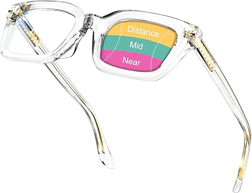 Miniatura 7 de VISOONE Lentes de lectura multifocales progresivos, bisagra de resorte, bloqueo de luz azul, para mujeres y hombres, lectores YALE