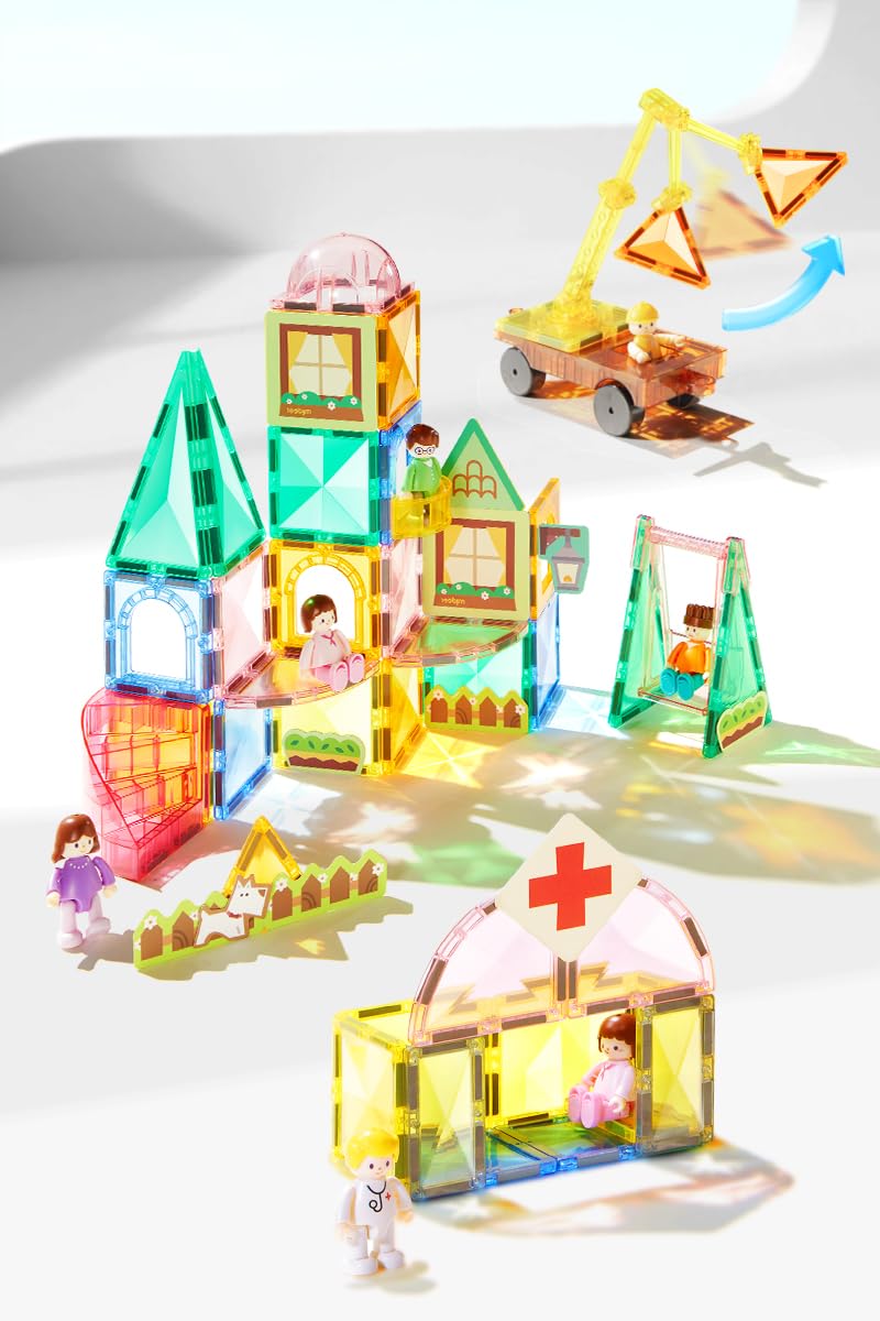 Mideer Mi primer kit magnético Héroes de la ciudad 33 piezas