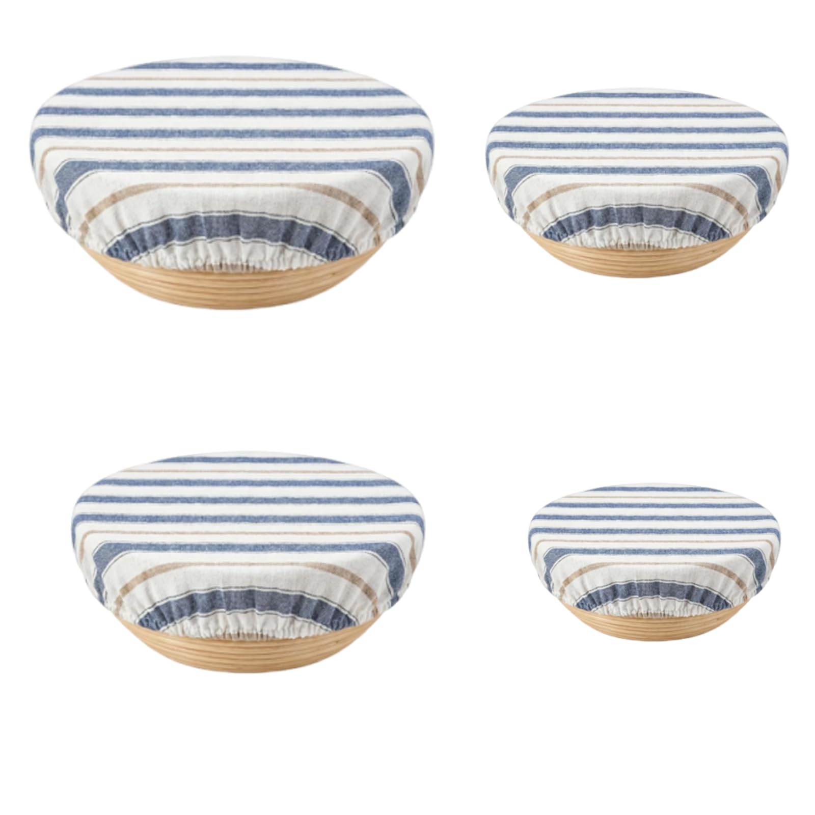 4 Pack Bowl Covers, Elastic Food Covers with Multiple Sizes, Bread Proofing Cover for Sourdough and Yeast Dough, Reusable Kitchen Accessory for Home Bakers