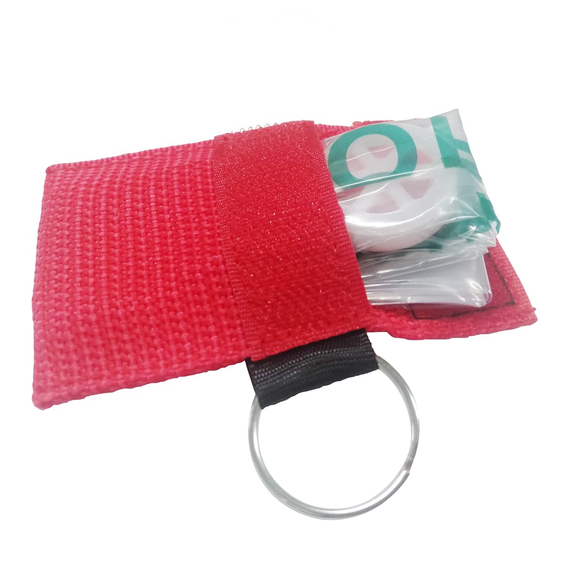 CPR protectores faciales con llavero anillo kit para entrenamiento RCP rojo 50 unidades