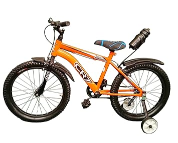 RC BIKES 20T Clipper Brakes Bike Cycle for Boys/Girls | Frame: 20 inches | (CR7, Orange)
