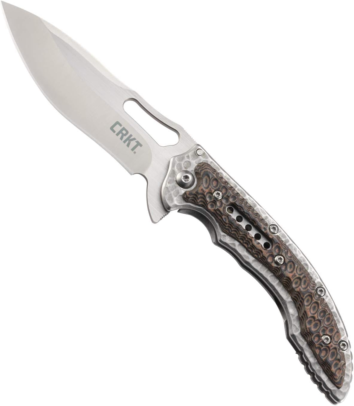 Fossil Folding Pocket Knife: Compact Stainless Steel Plain Edge EDC Folder with Frame Lock, Everyday Carry Knife, Satin Blade Finish 5460, Brown