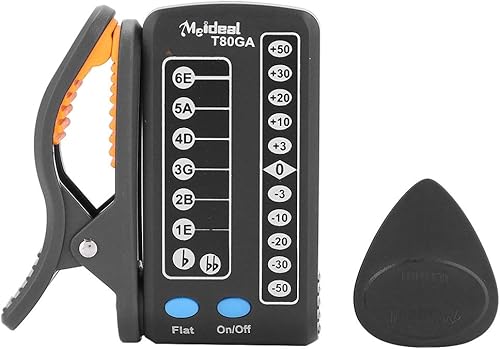 Dilwe Gitarren-Tuner  Clip-on Digital-Tuner mit Einem Pick fA r Akustikgitarre-ZubehA r