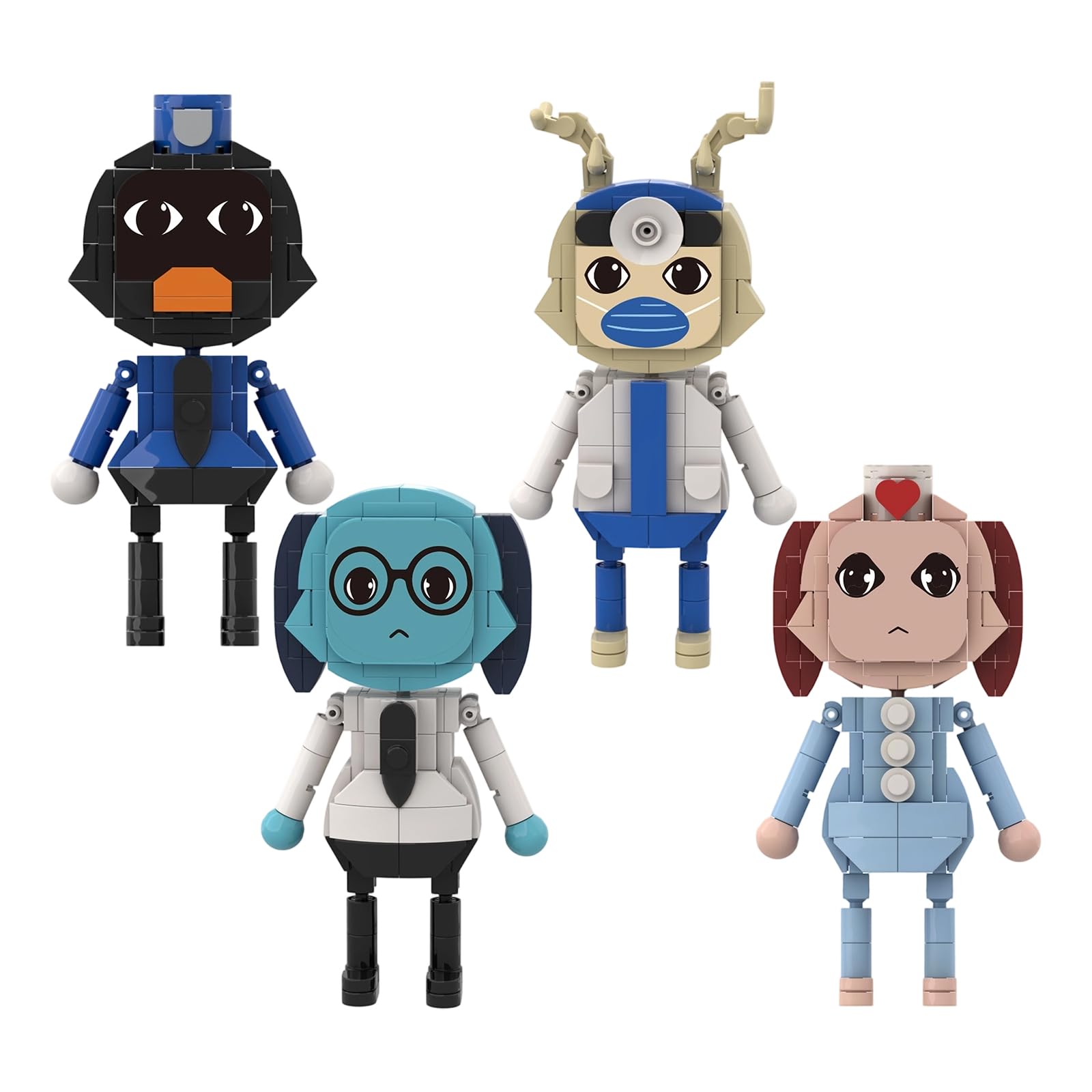 Animal Hospital Action Figures Set Merch 4pcs Desk Decor Gift for Fans